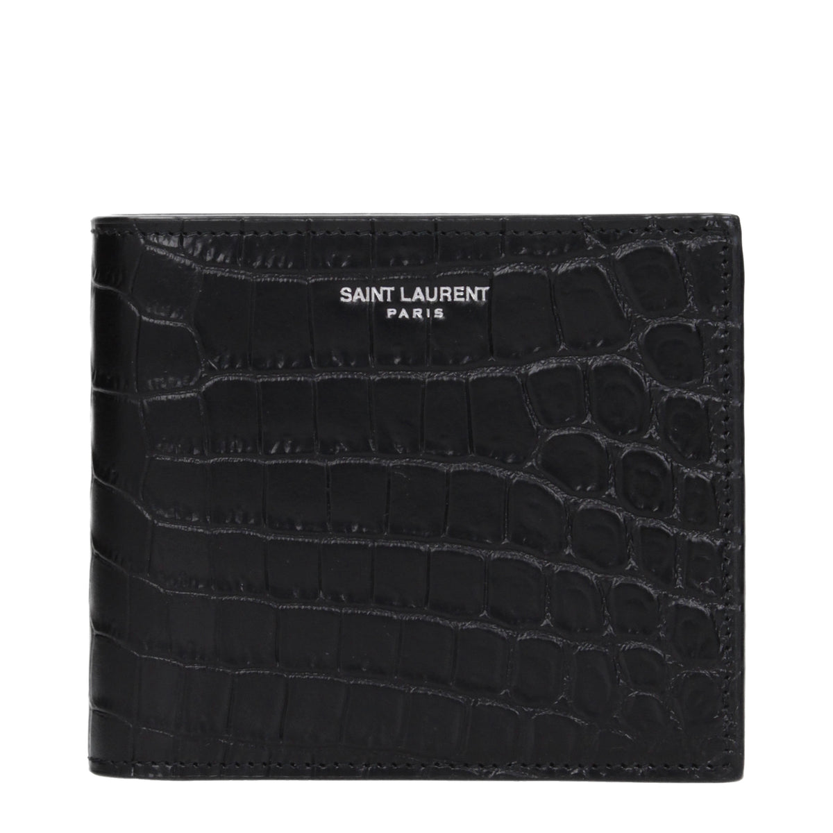 Saint Laurent Wallets Men Leather Black