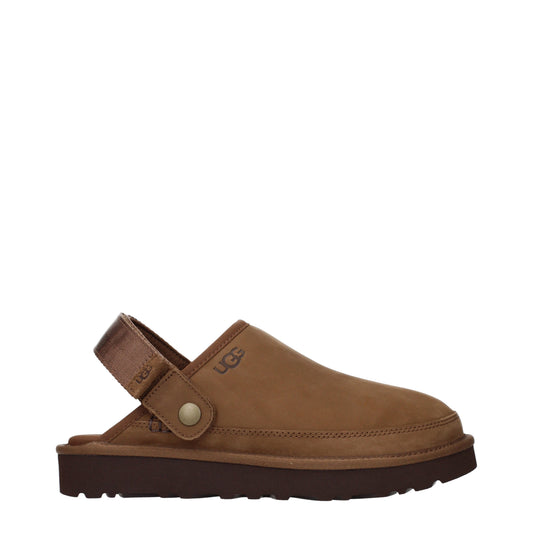 UGG Sandals Men Suede Brown