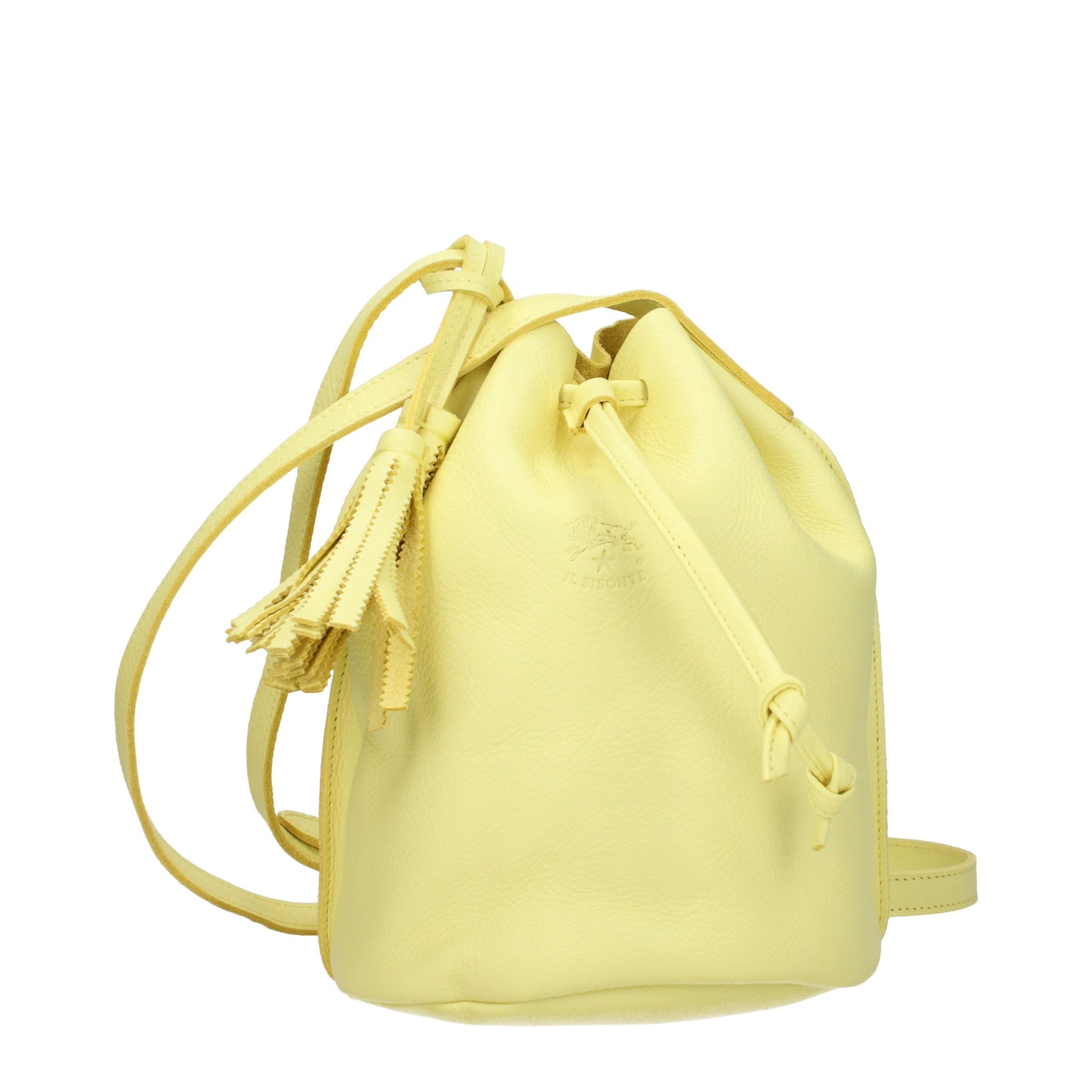 Il Bisonte Crossbody Bags Women Leather Yellow/Pastel Yellow