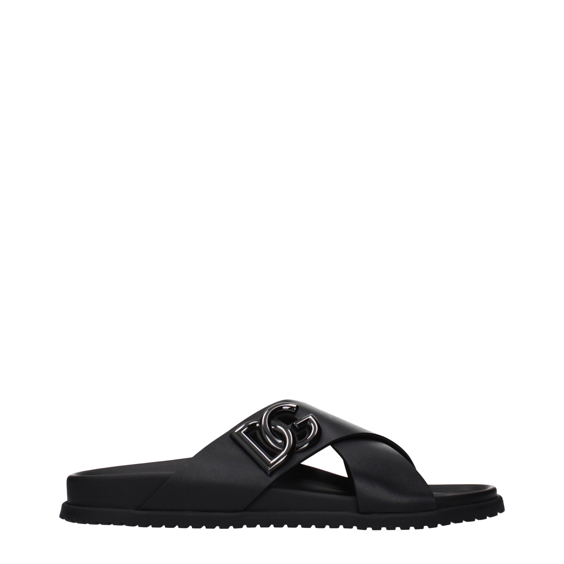 Dolce&Gabbana Slippers and Clogs Men Leather Black