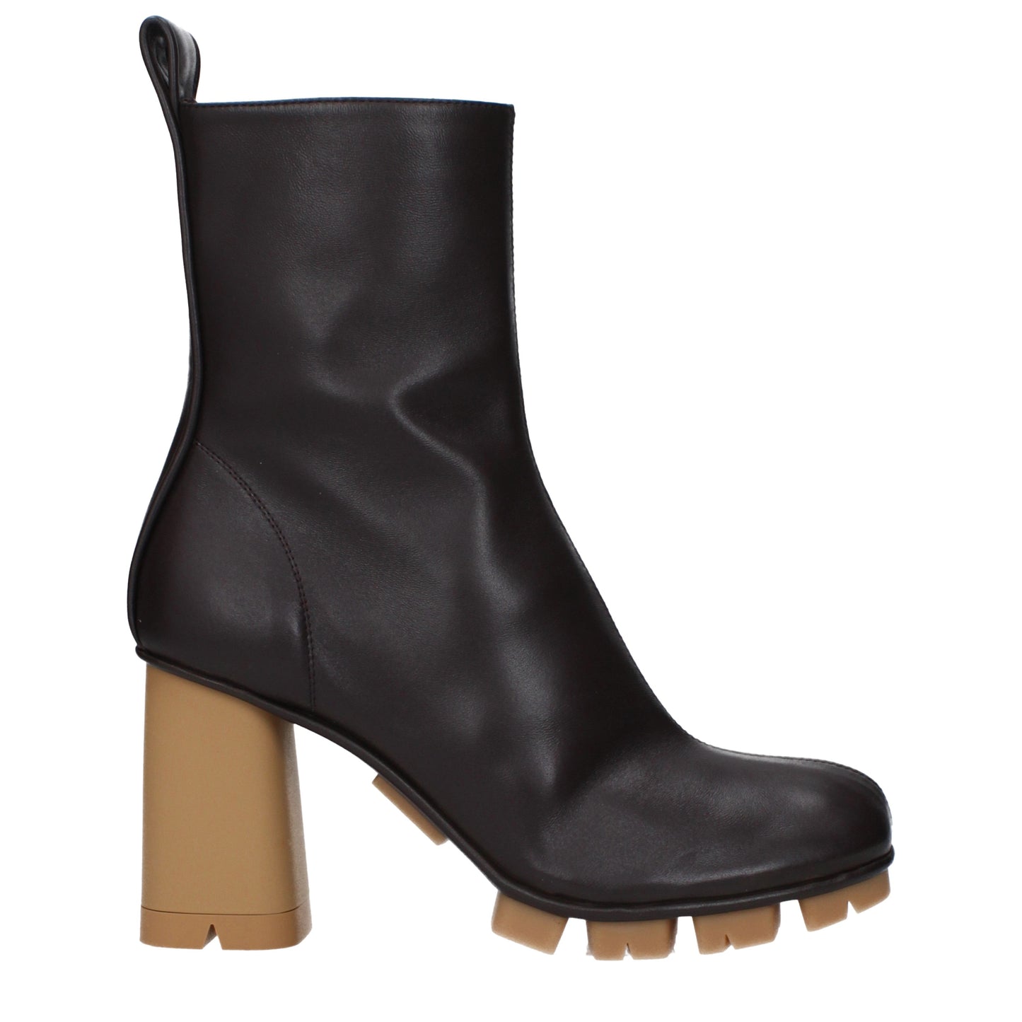 Bottega Veneta Women's Ankle Boots Leather Chocolate