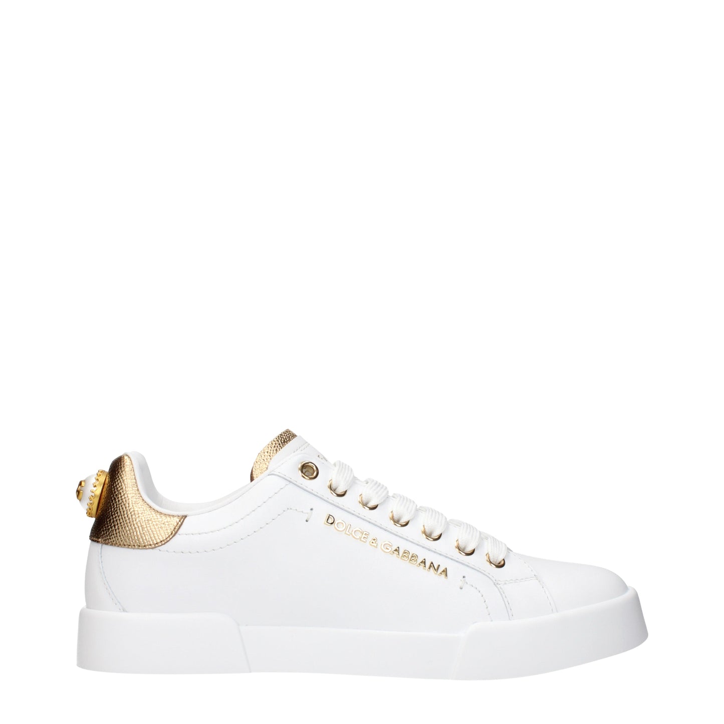 Dolce&Gabbana Sneakers Women Leather White/Gold