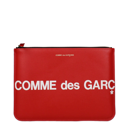 Comme des Garçon Clutches Women Leather Red