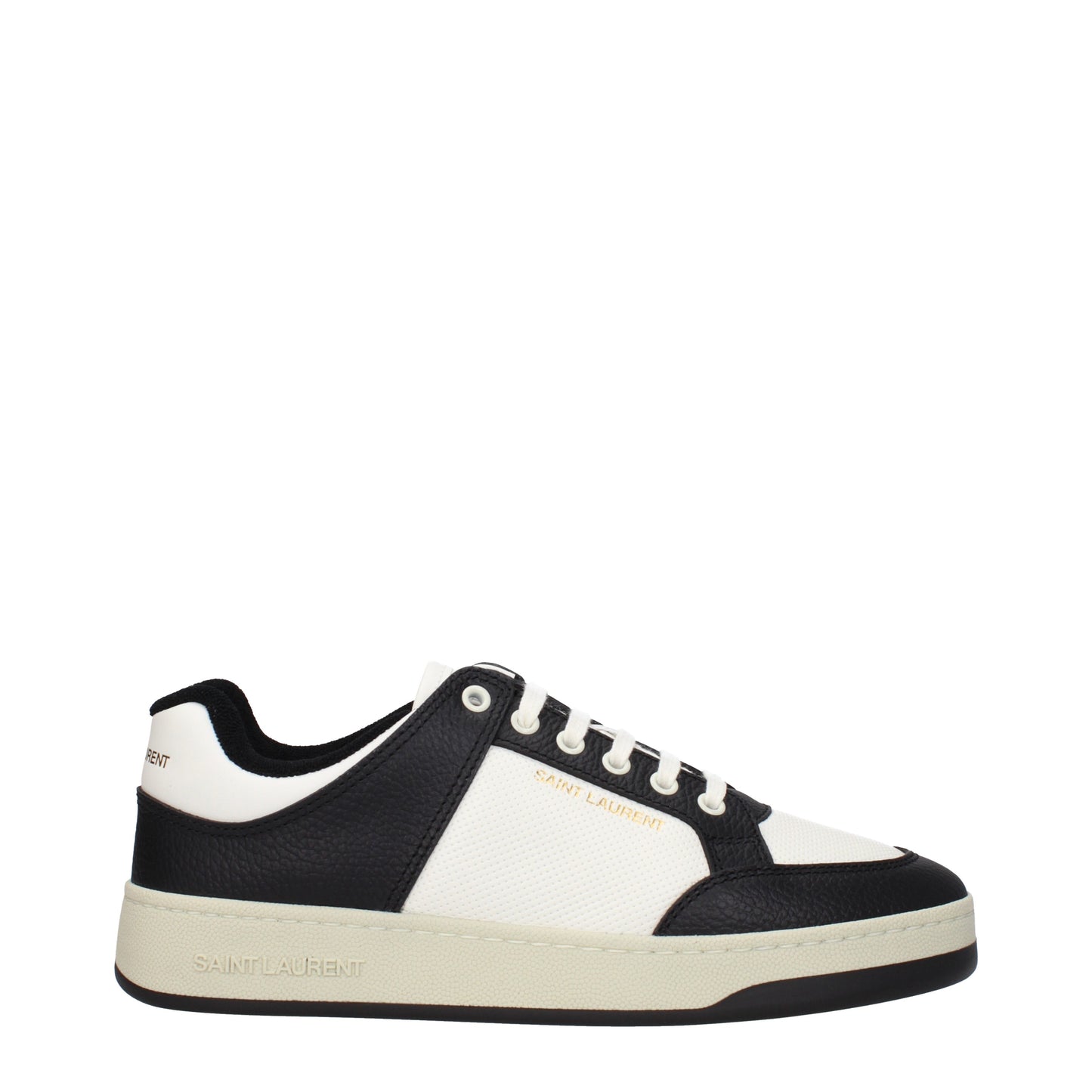 Saint Laurent Men's Sneakers in Leather White/Black