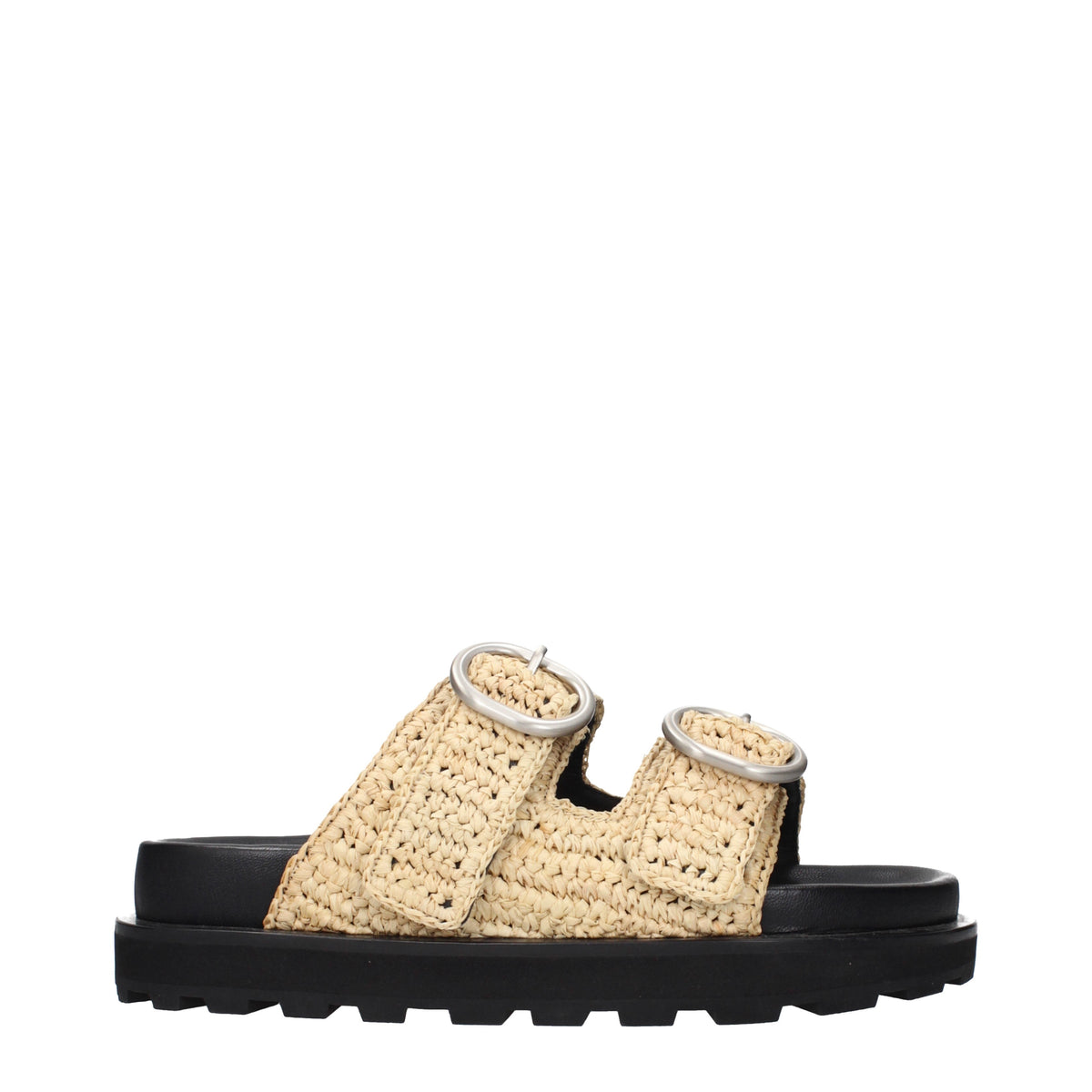 Jil Sander Slippers and Clogs Women Raffia Beige/Natural