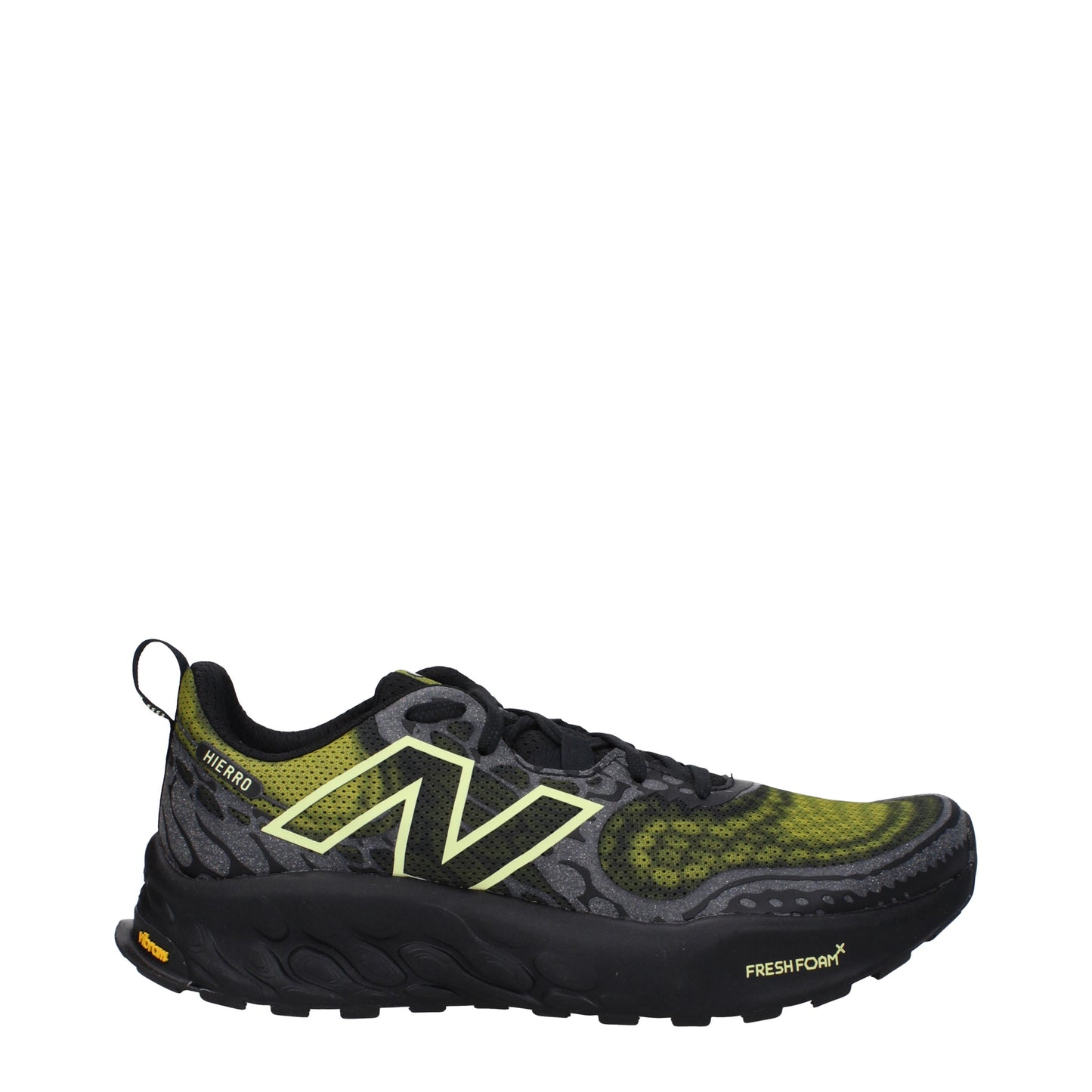 New Balance Men's Sneakers in Fabric  Black/Lime