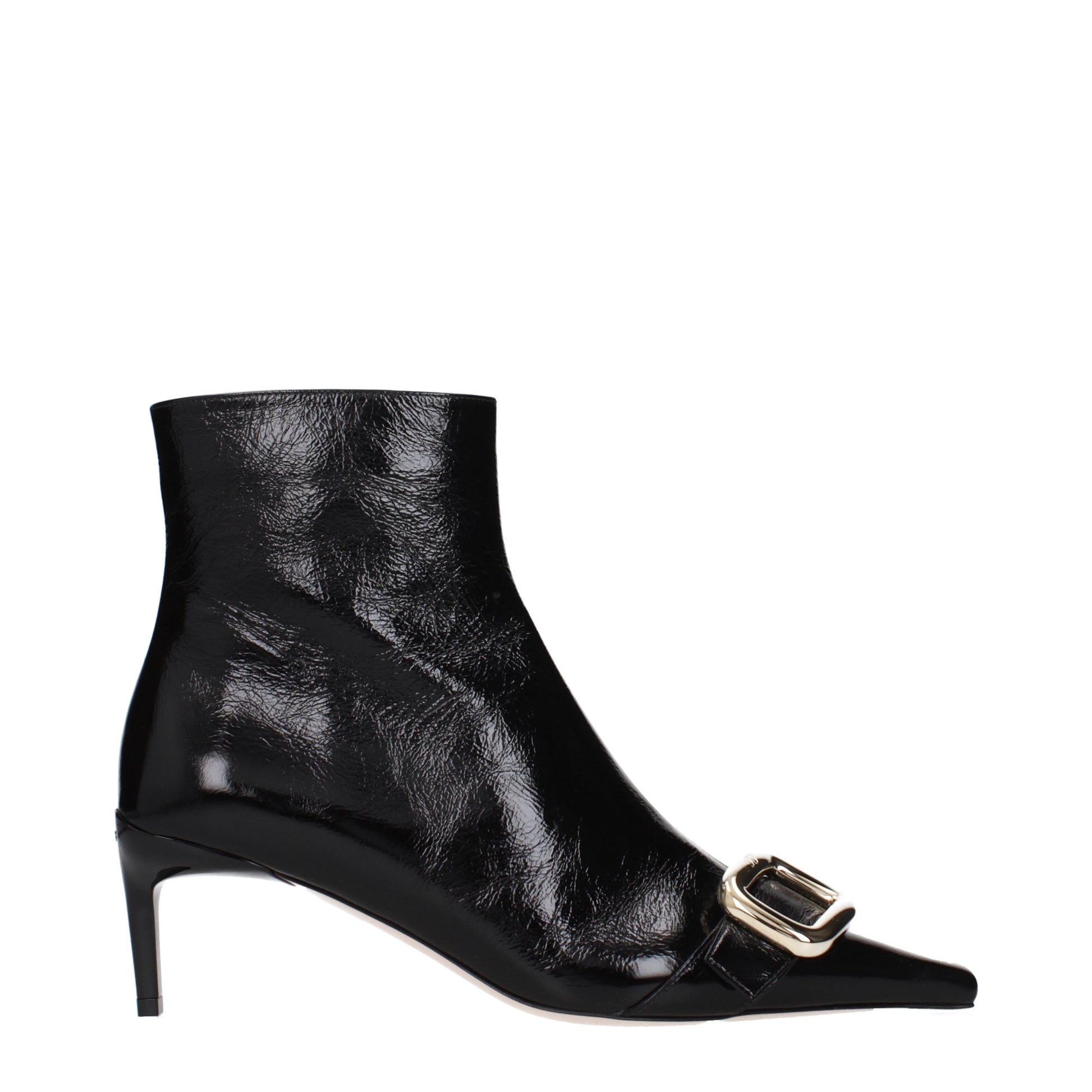 Roger Vivier Ankle Boots Women Patent Leather Black