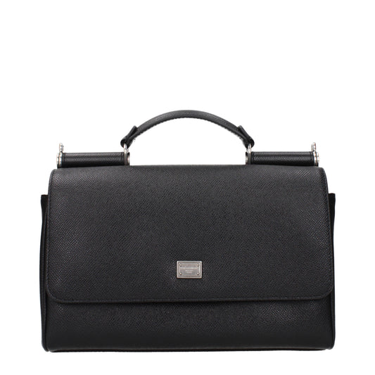 Dolce&Gabbana Handbags Men Leather Black