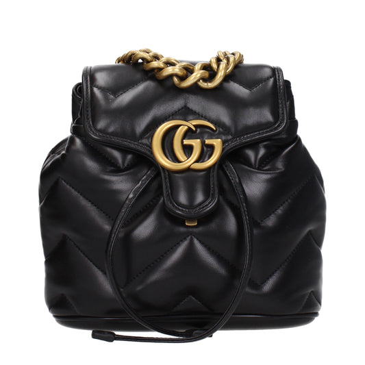 Gucci Backpacks and Bumbags Women Leather Black