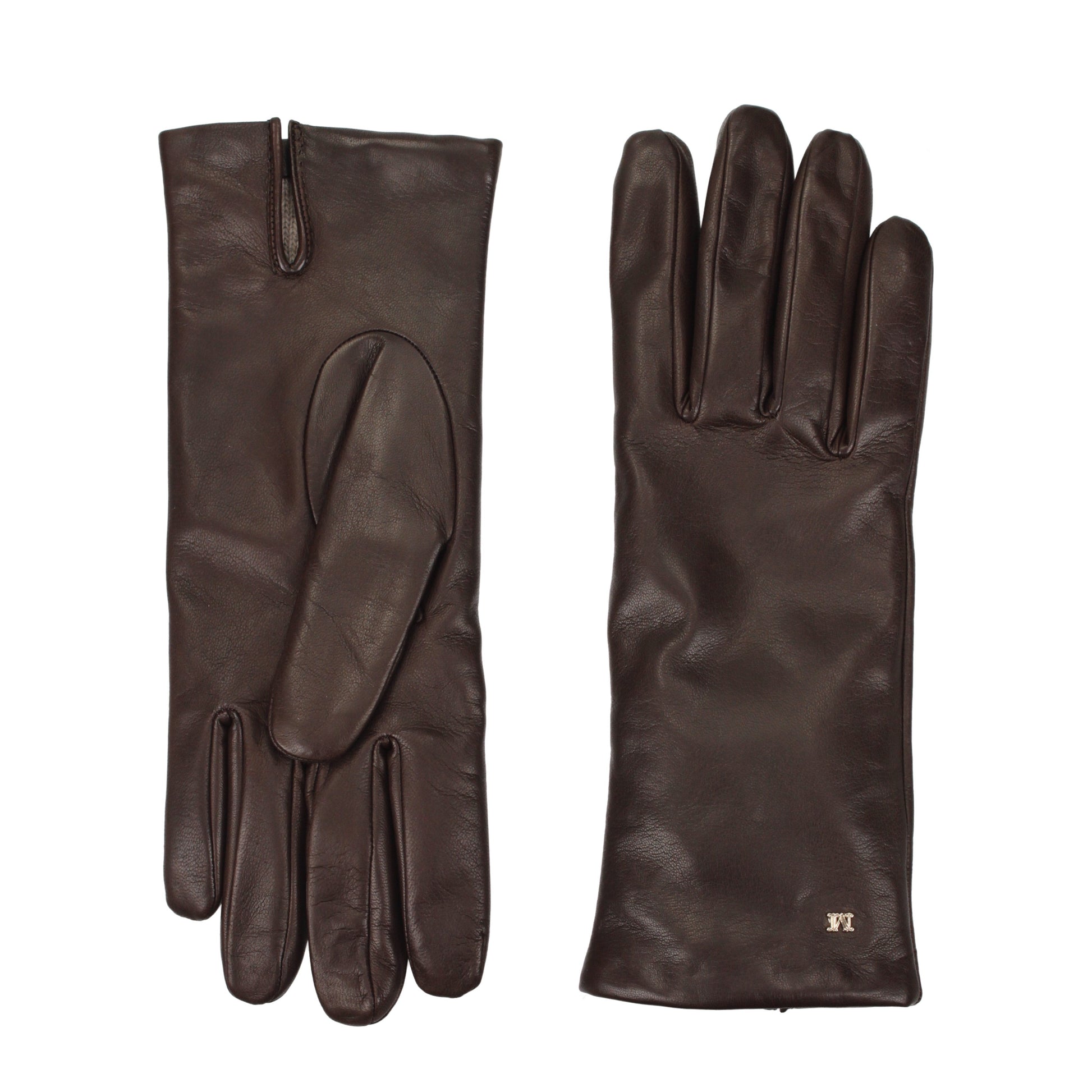Max Mara Gloves Women Leather Brown