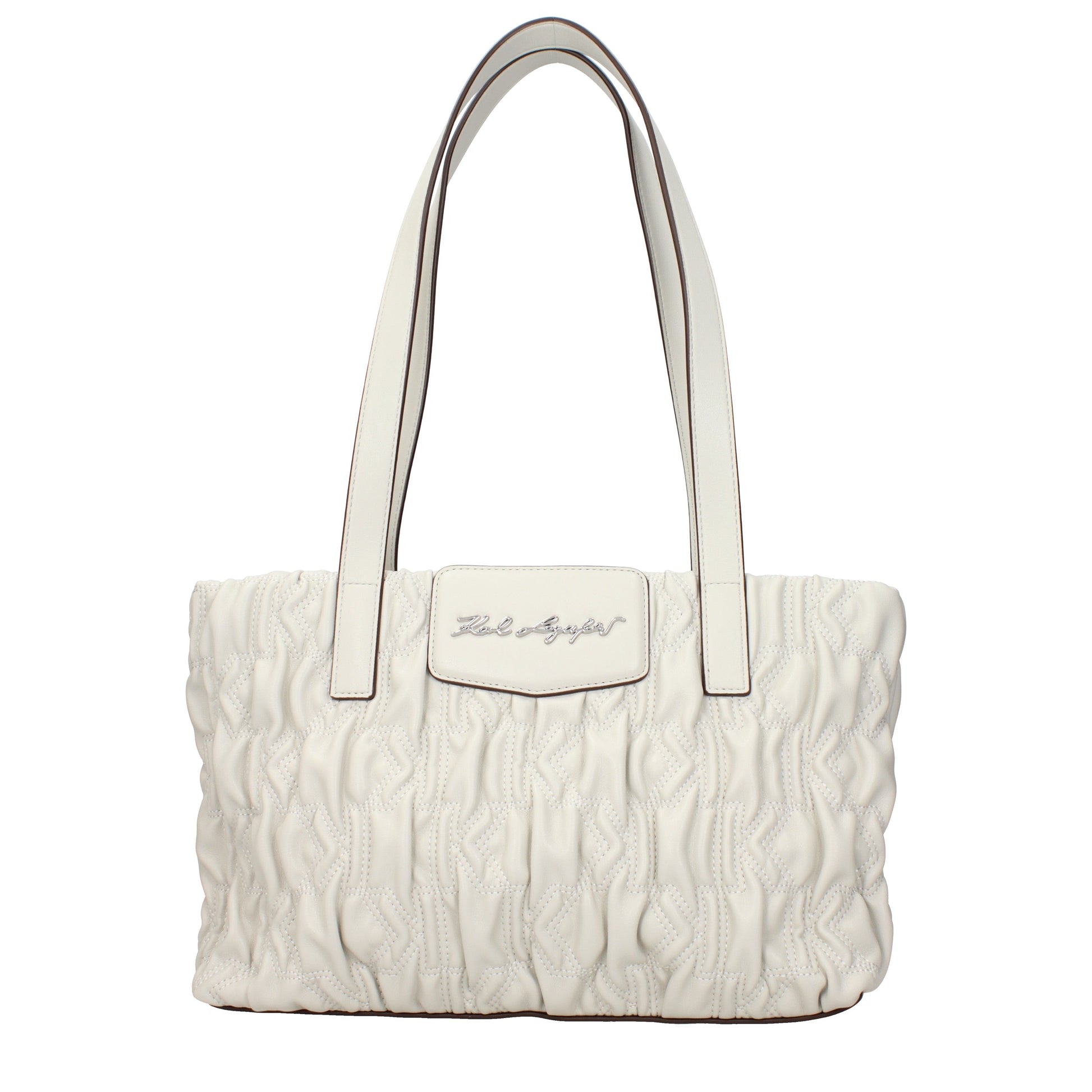 Karl Lagerfeld Shoulder Bags Women Polyester Gray/Cement