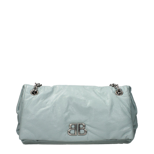 Balenciaga Shoulder Bags Women Leather Heavenly/Water