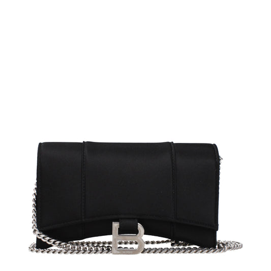 Balenciaga Clutches Women Satin Black