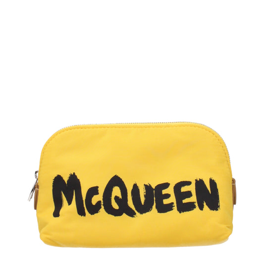 Alexander McQueen Clutches Women Fabric  Yellow/Mustard