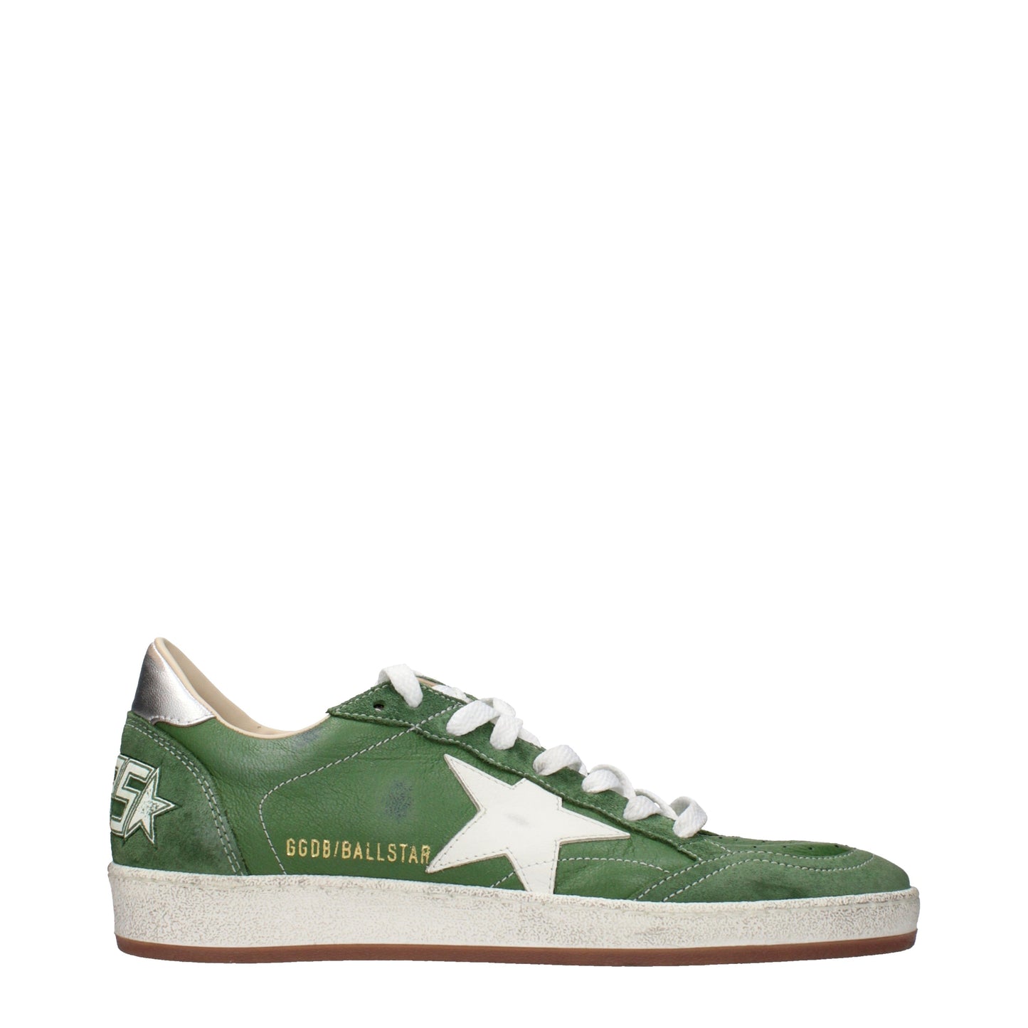 Golden Goose Sneakers Men Leather Green/Silver