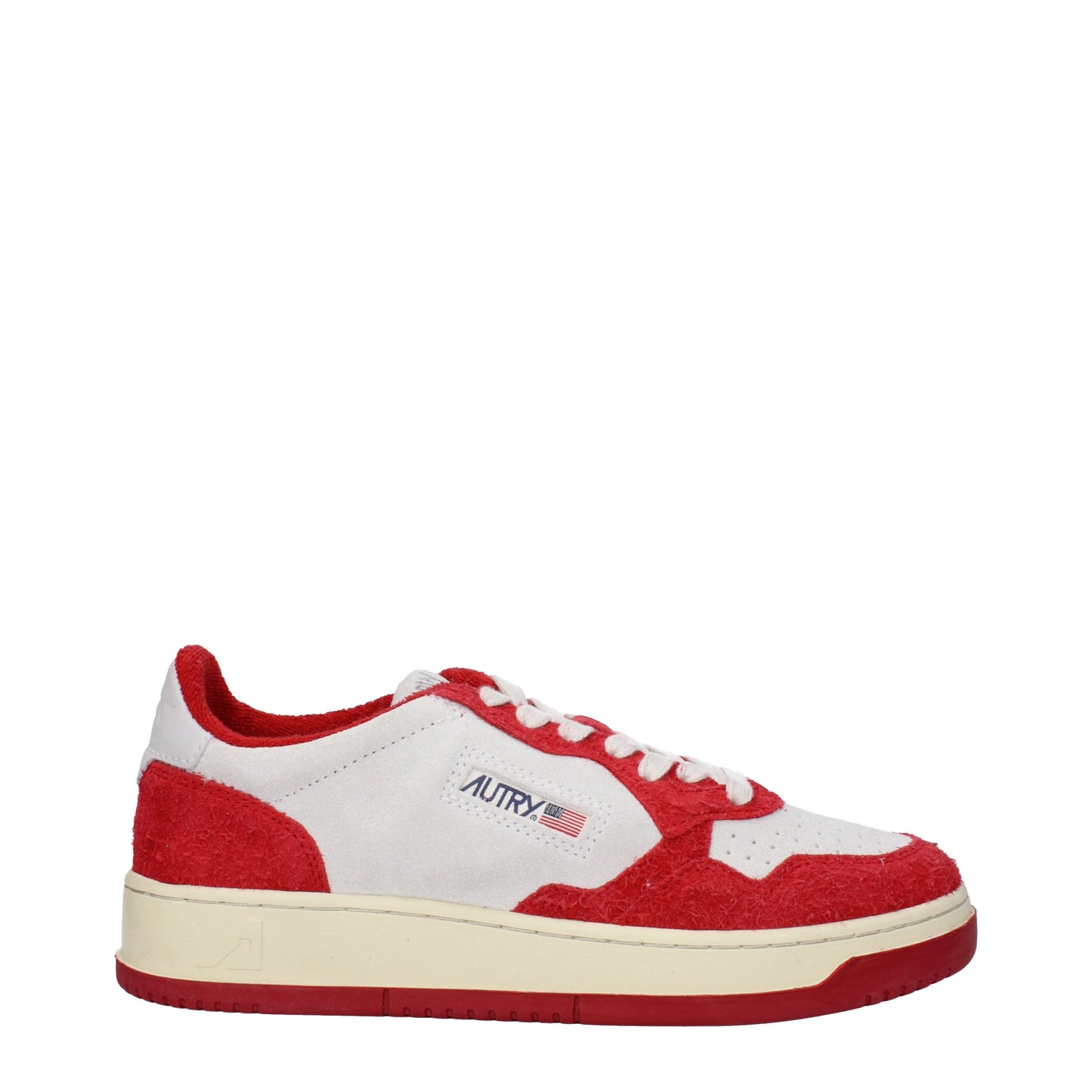 Autry Men's Sneakers in Suede Red/Light Grey