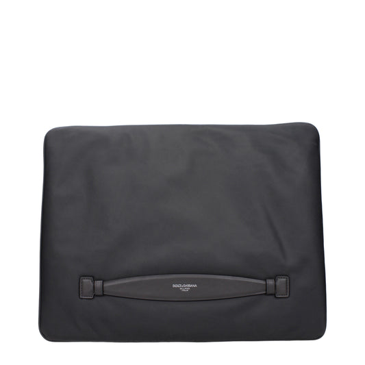 Dolce&Gabbana Clutches Men Fabric  Gray