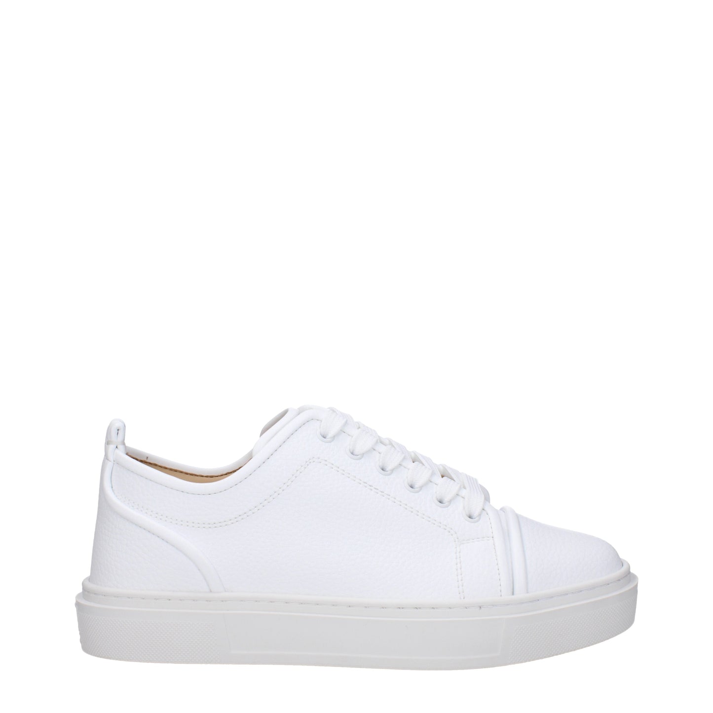 Louboutin Men's Sneakers in Leather White