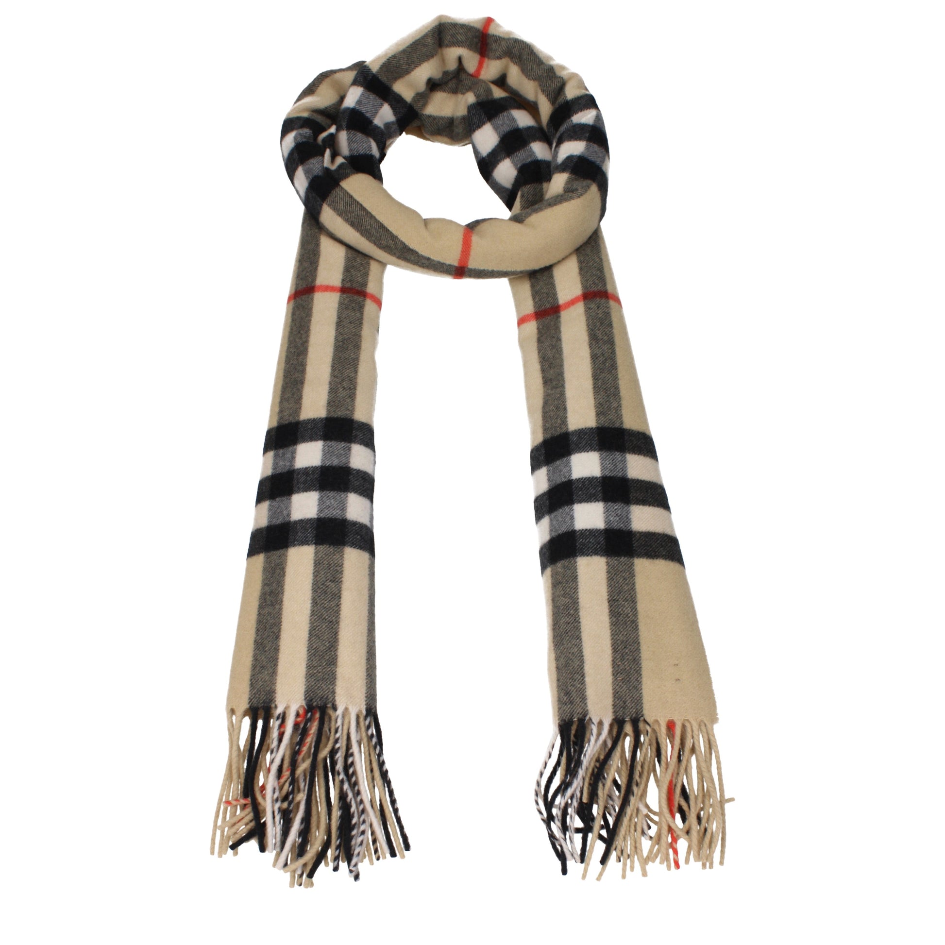 Burberry Scarves Women Cashmere Beige/Sand