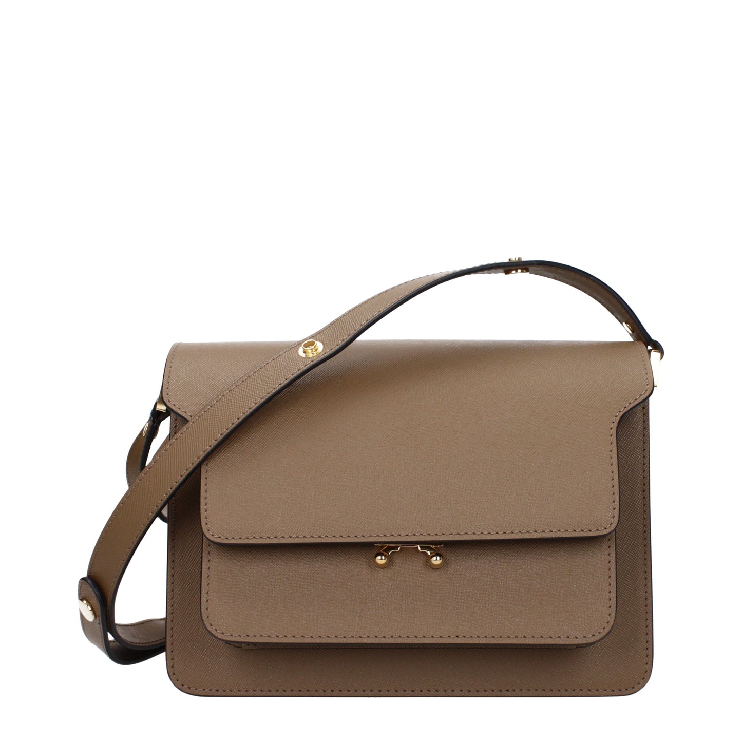 Marni Shoulder Bags Women Leather Brown/Cigar