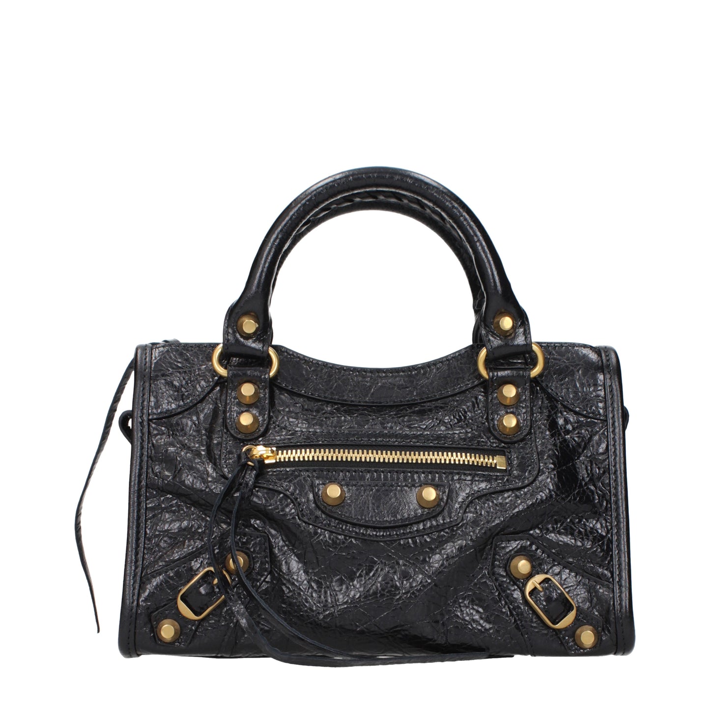 Balenciaga Handbags Women Leather Black