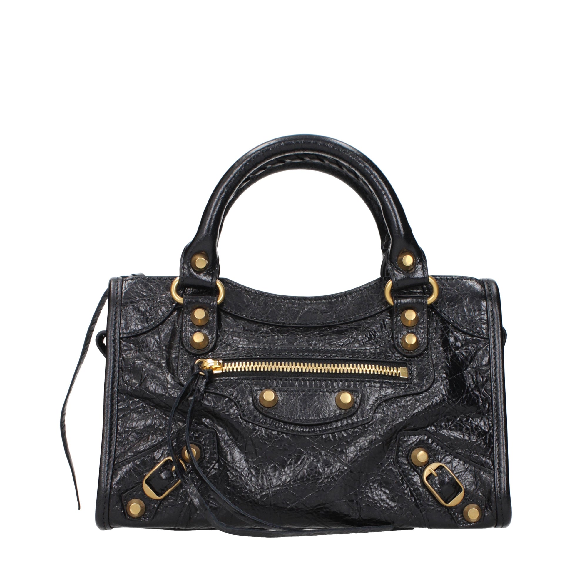 Balenciaga Handbags Women Leather Black