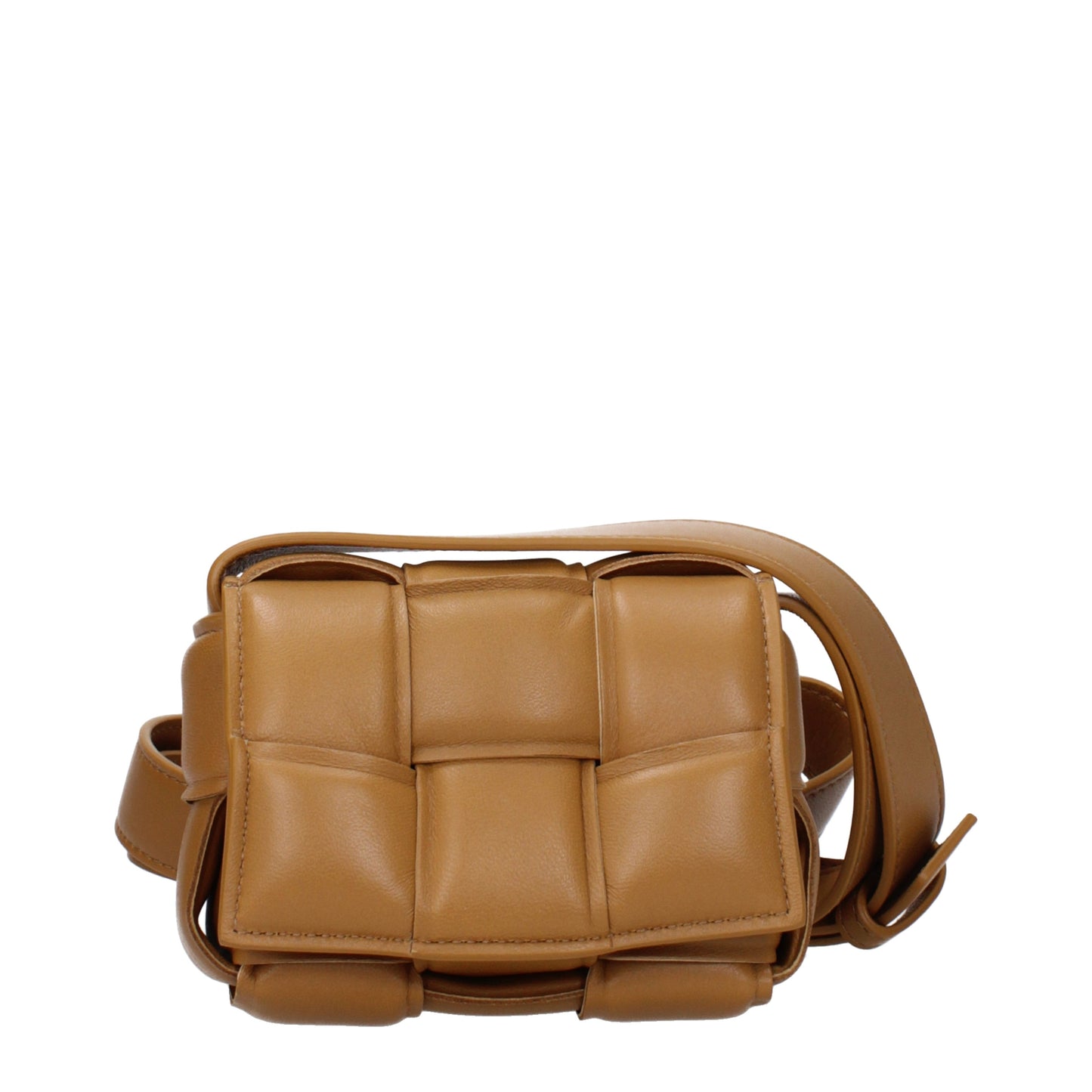 Bottega Veneta Crossbody Bags Women Leather Brown/Camel