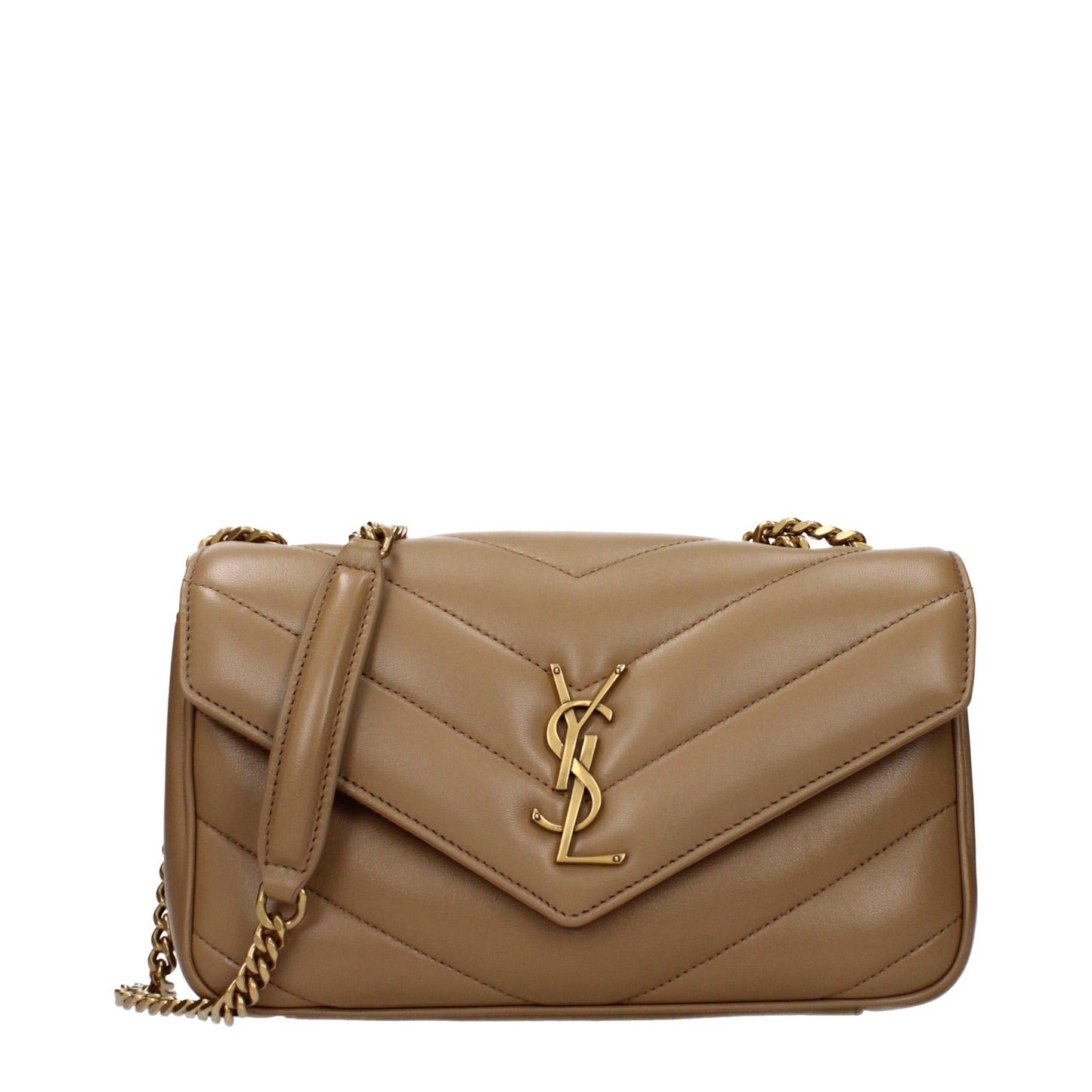 Saint Laurent Women's Shoulder Bags Leather Tan