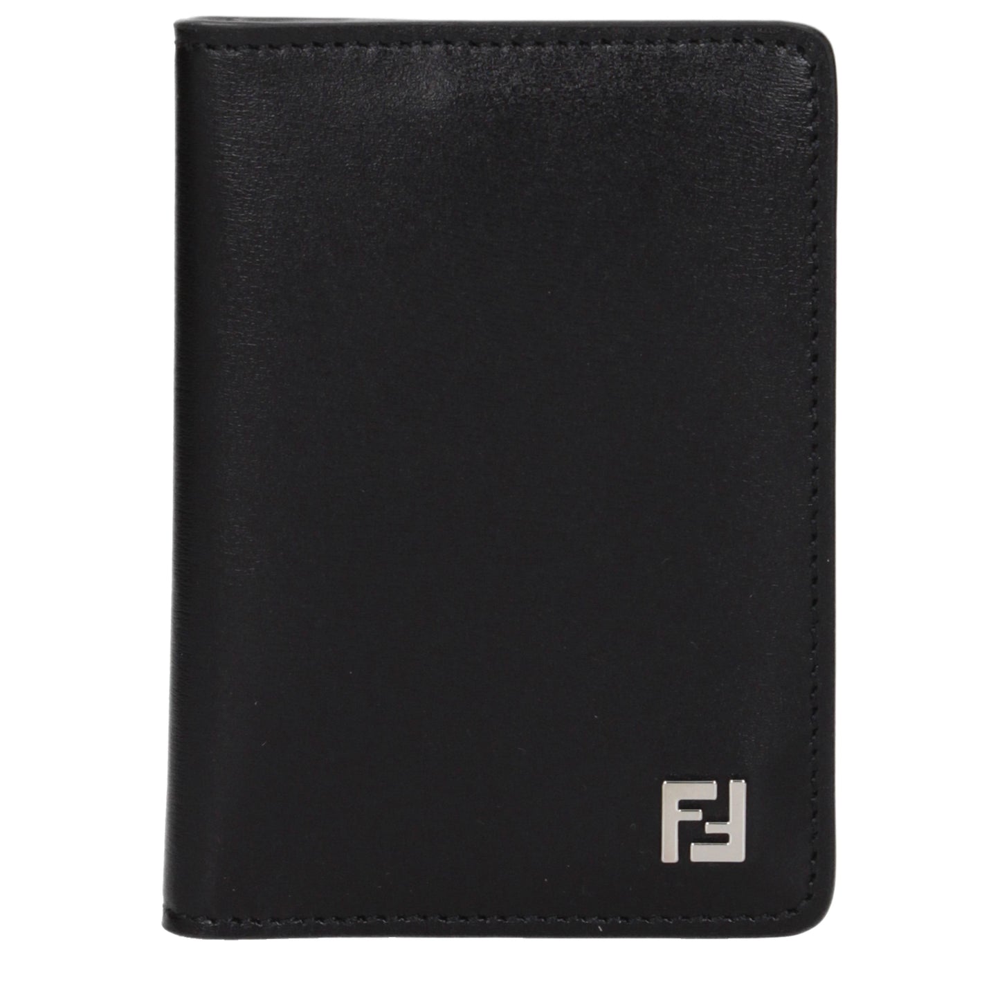 Fendi Document Holders Men Leather Black