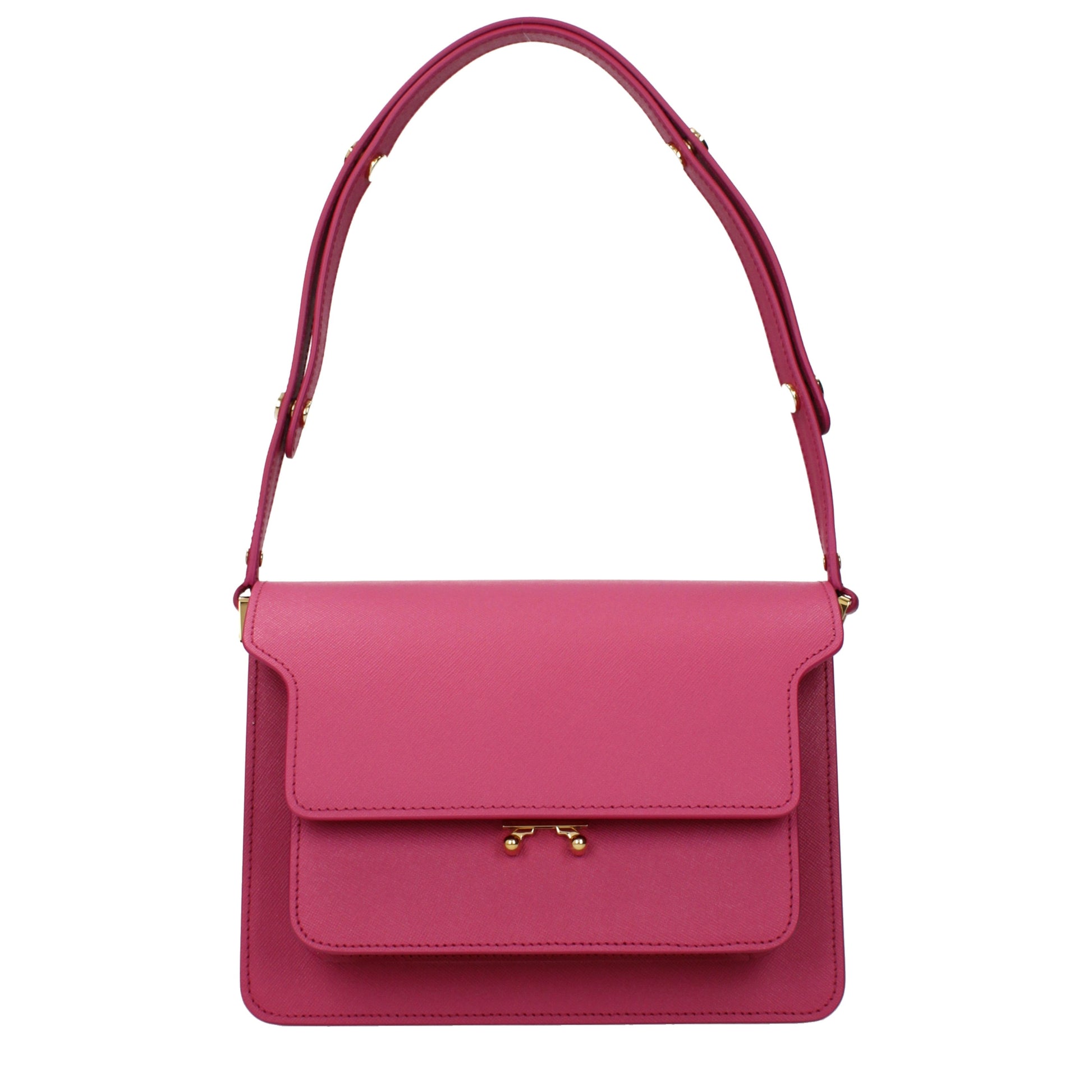 Marni Women's Shoulder Bags Leather Fuchsia