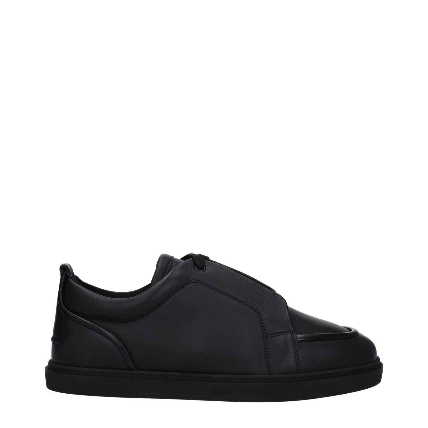 Louboutin Men's Sneakers in Leather Black