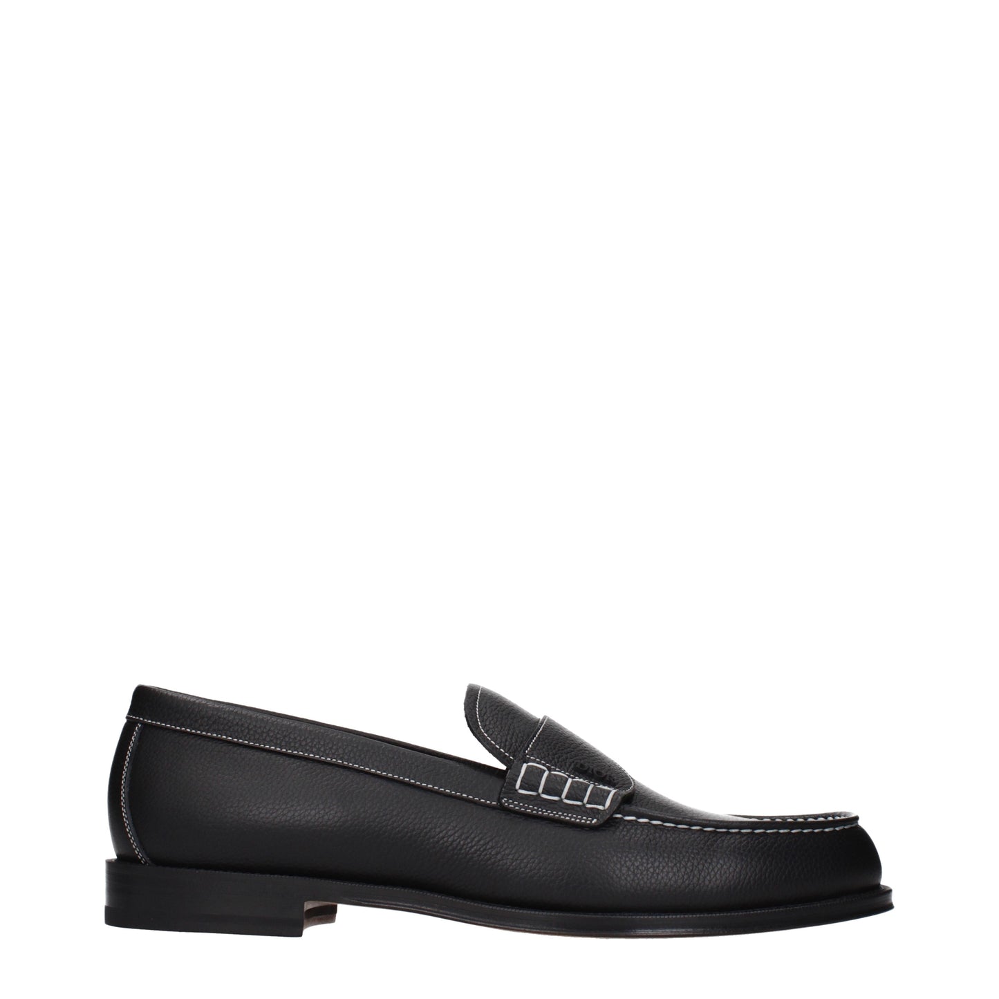 Christian Dior Loafers Men Leather Black