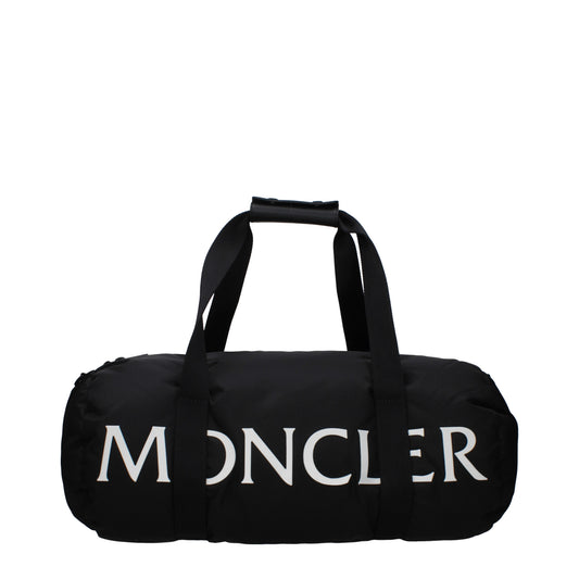 Moncler Travel Bags Men Fabric  Black