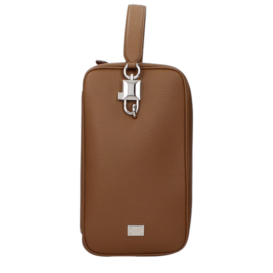 Dolce&Gabbana Handbags Men Leather Brown/Caramel