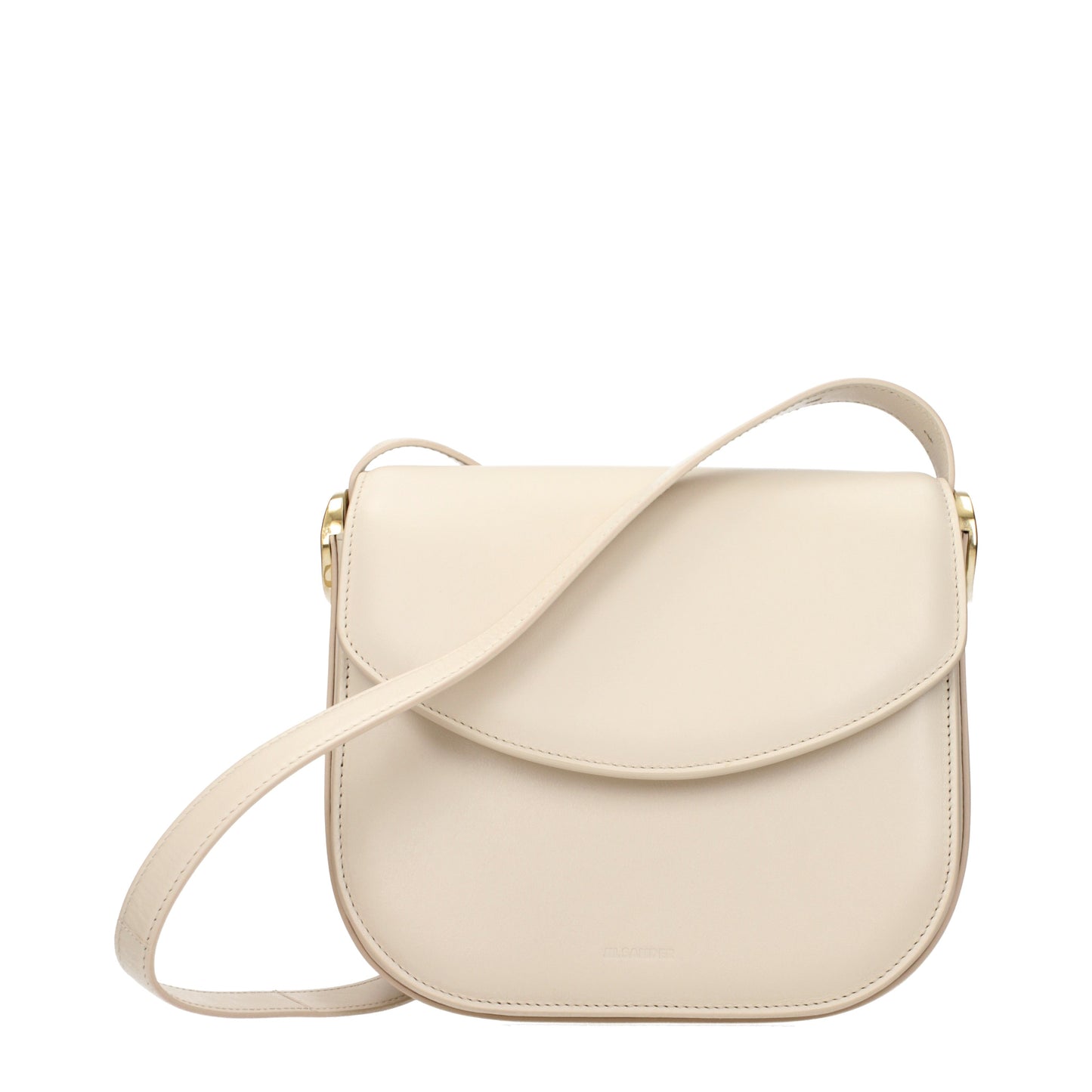 Jil Sander Crossbody Bags Women Leather Beige