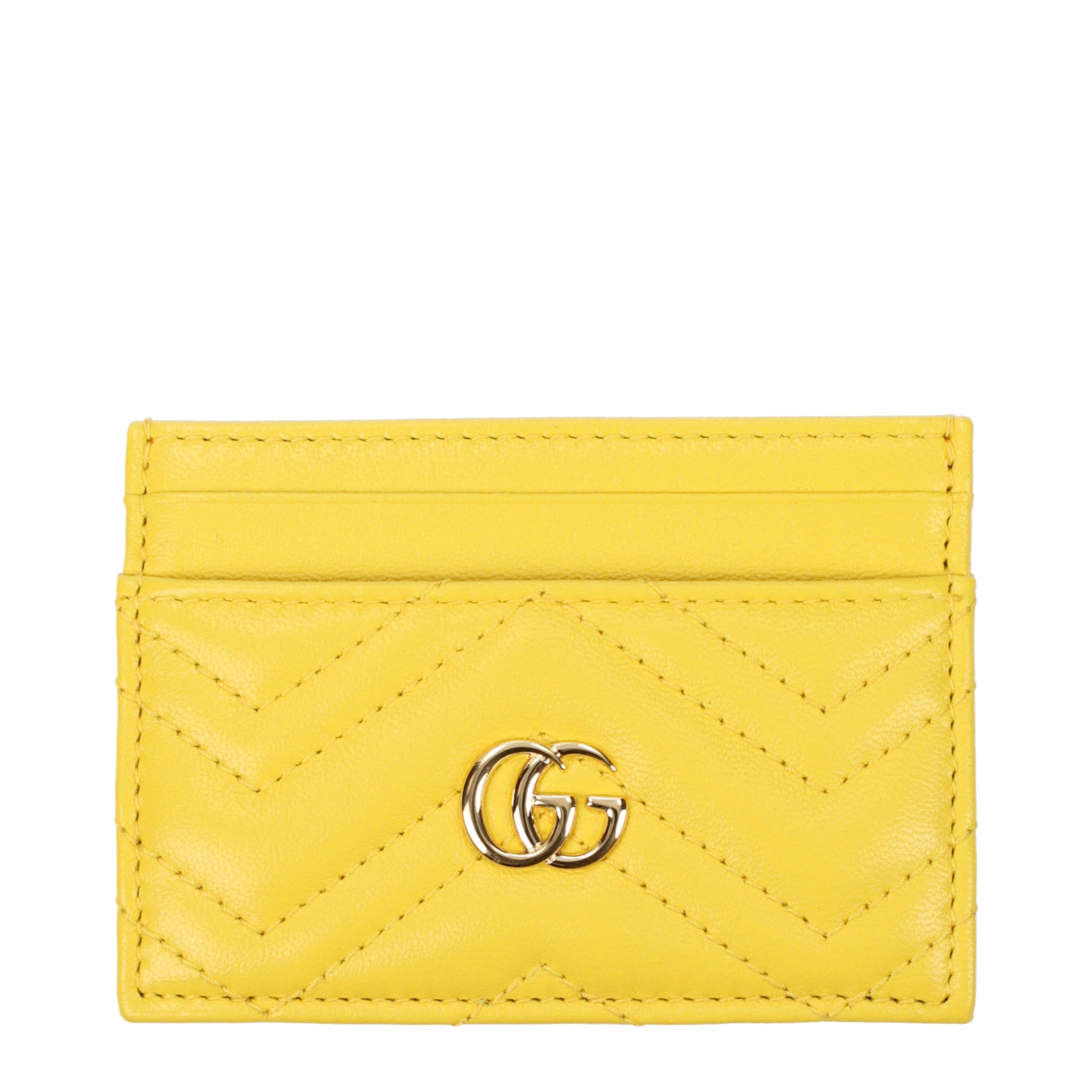 Gucci Document Holders Women Leather Yellow