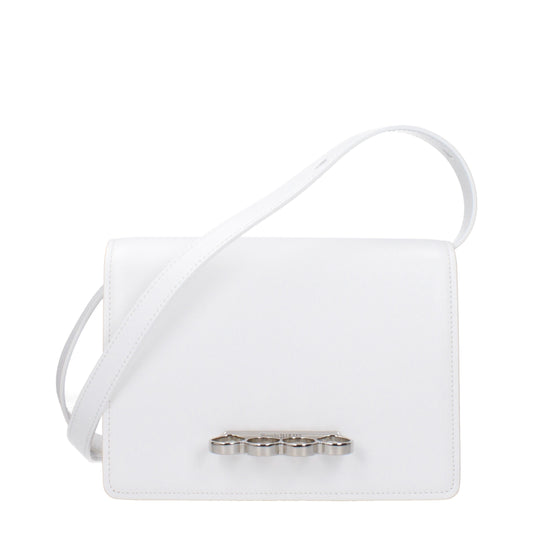 Alexander McQueen Crossbody Bags Women Leather White