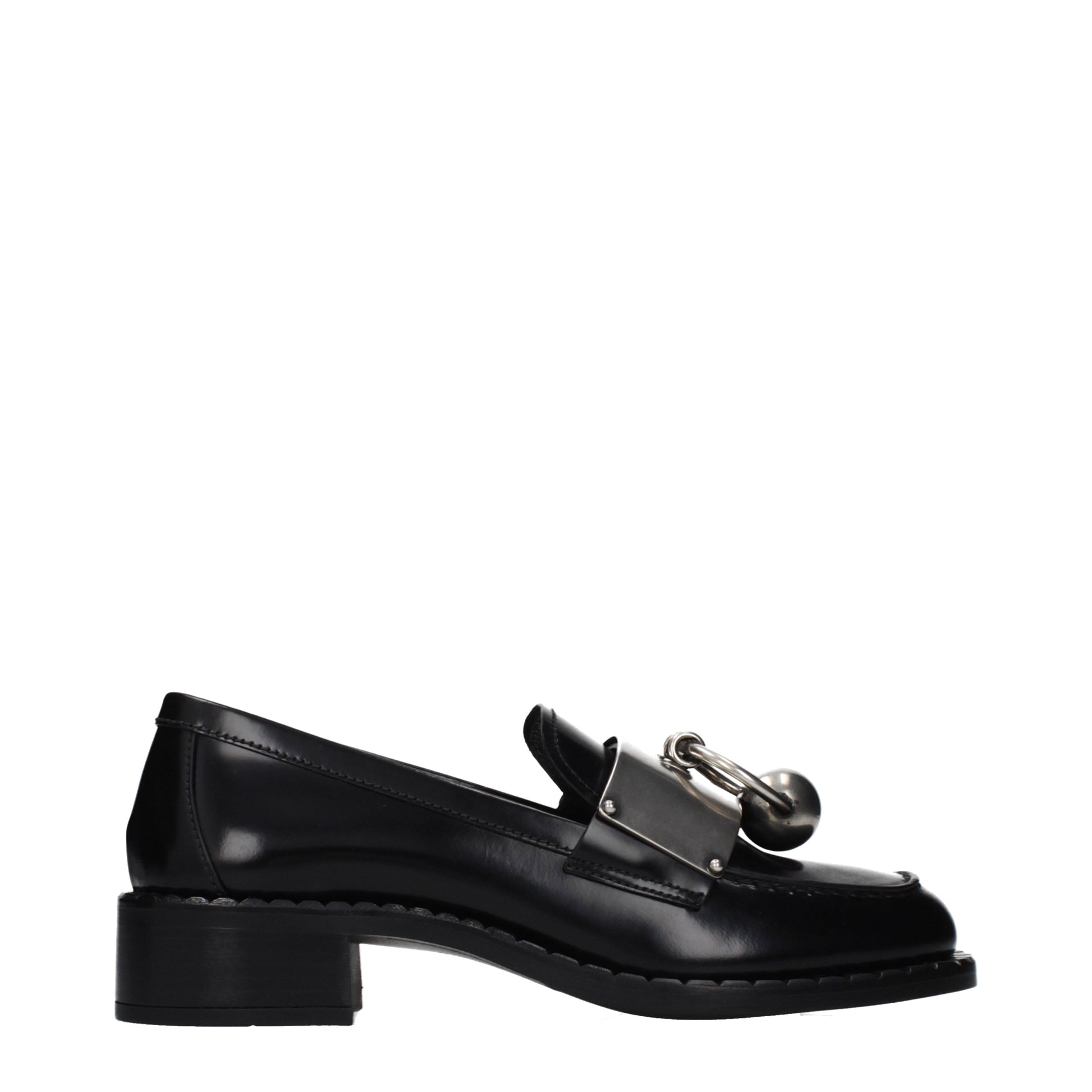 Prada Loafers Women Leather Black