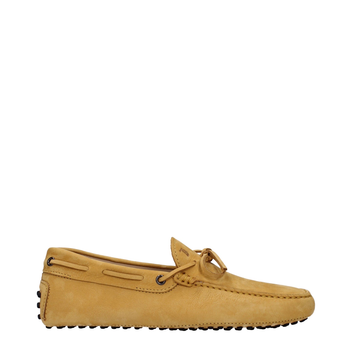 Tod's Men's Loafers in Suede Yellow