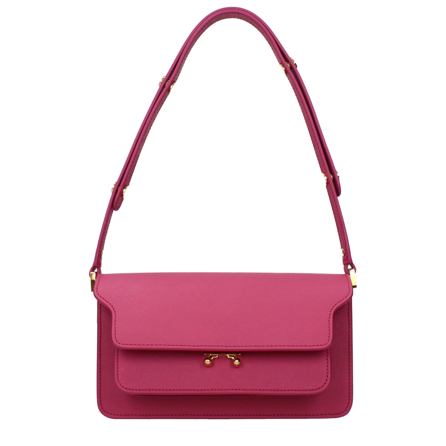 Marni Women's Shoulder Bags Leather Fuchsia