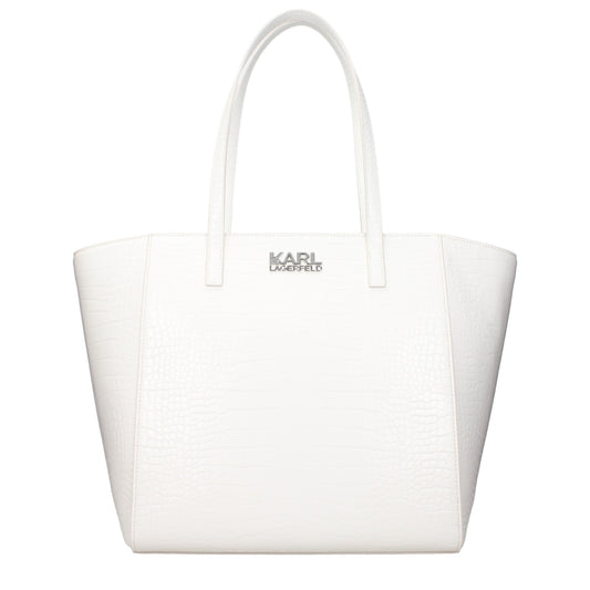Karl Lagerfeld Shoulder Bags Women Polyurethane White/Off White