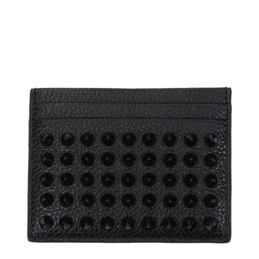 Louboutin Document Holders Men Leather Black