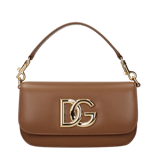 Dolce&Gabbana Handbags Women Leather Brown/Caramel