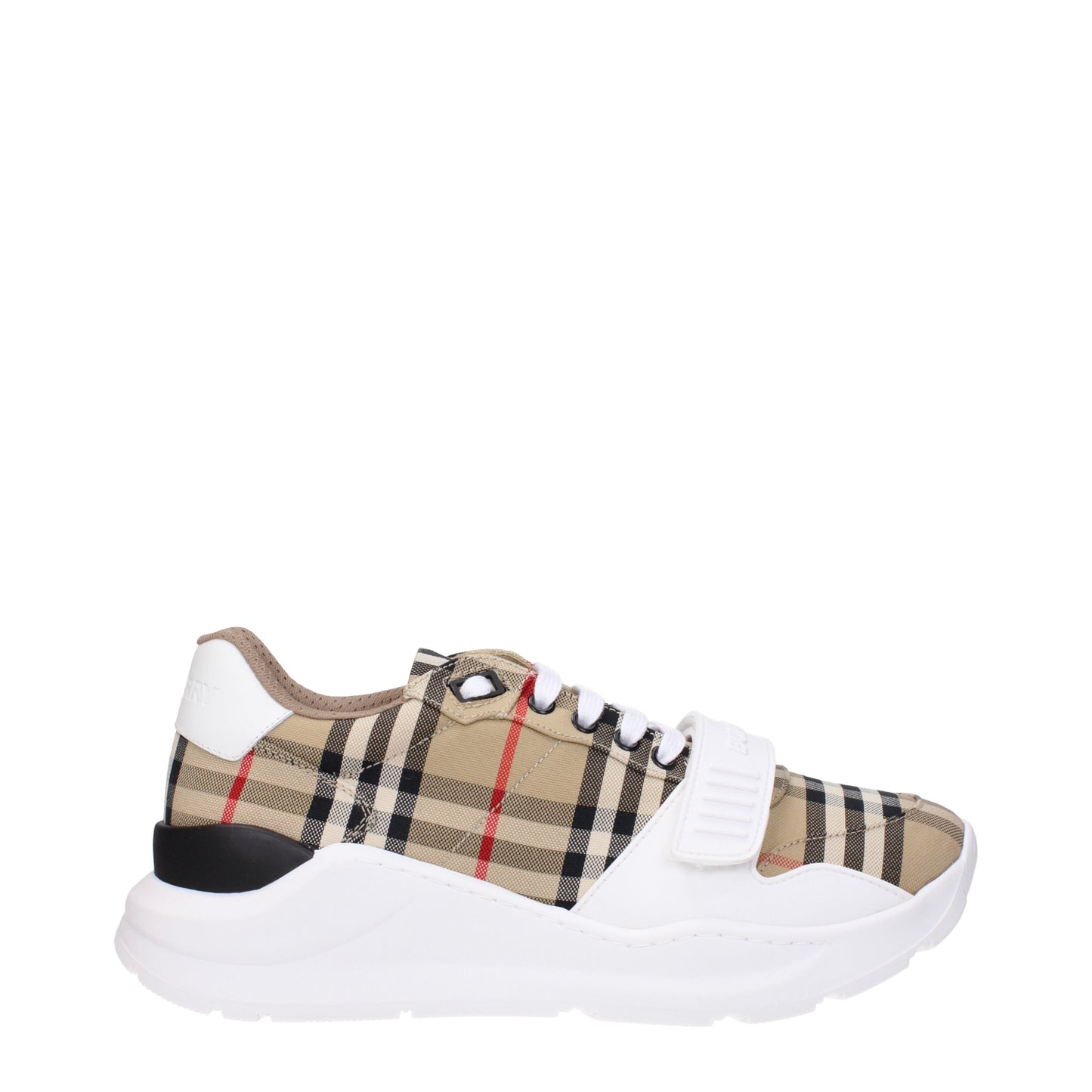 Burberry Men's Sneakers in Fabric  Beige/White