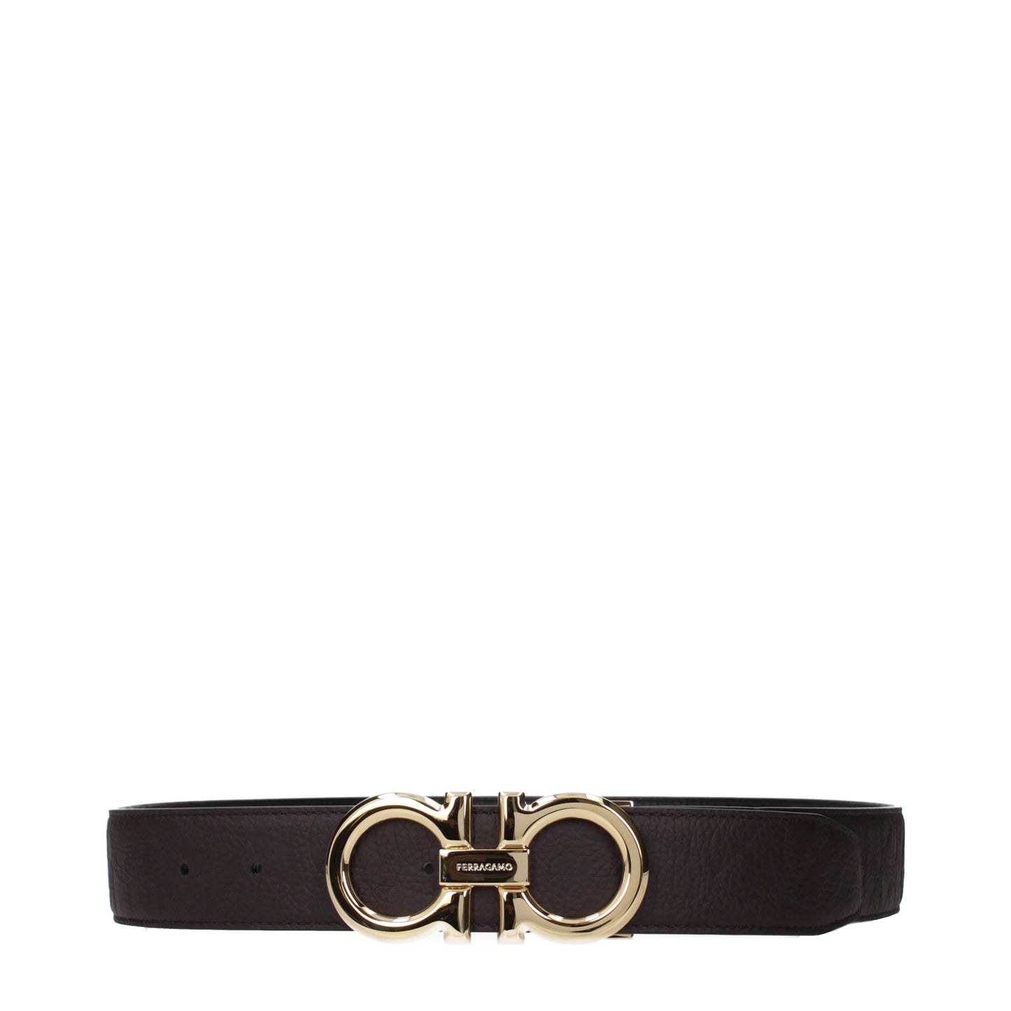 Salvatore Ferragamo Belts Men Leather Brown/Black
