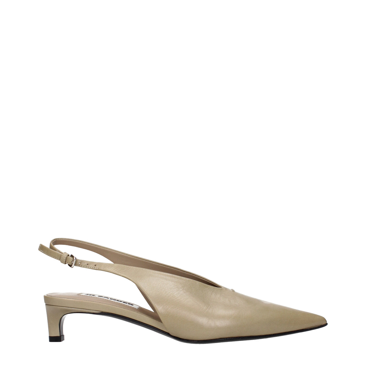 Jil Sander Sandals Women Leather Beige/Dark Sand