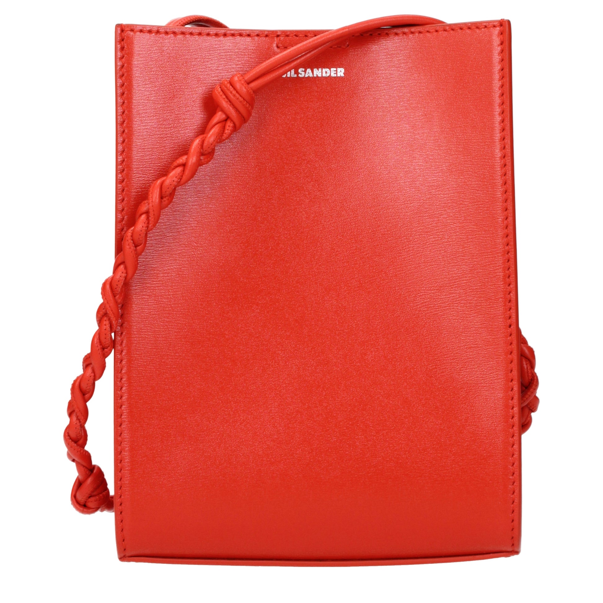 Jil Sander Crossbody Bags Women Leather Red/Bright Red
