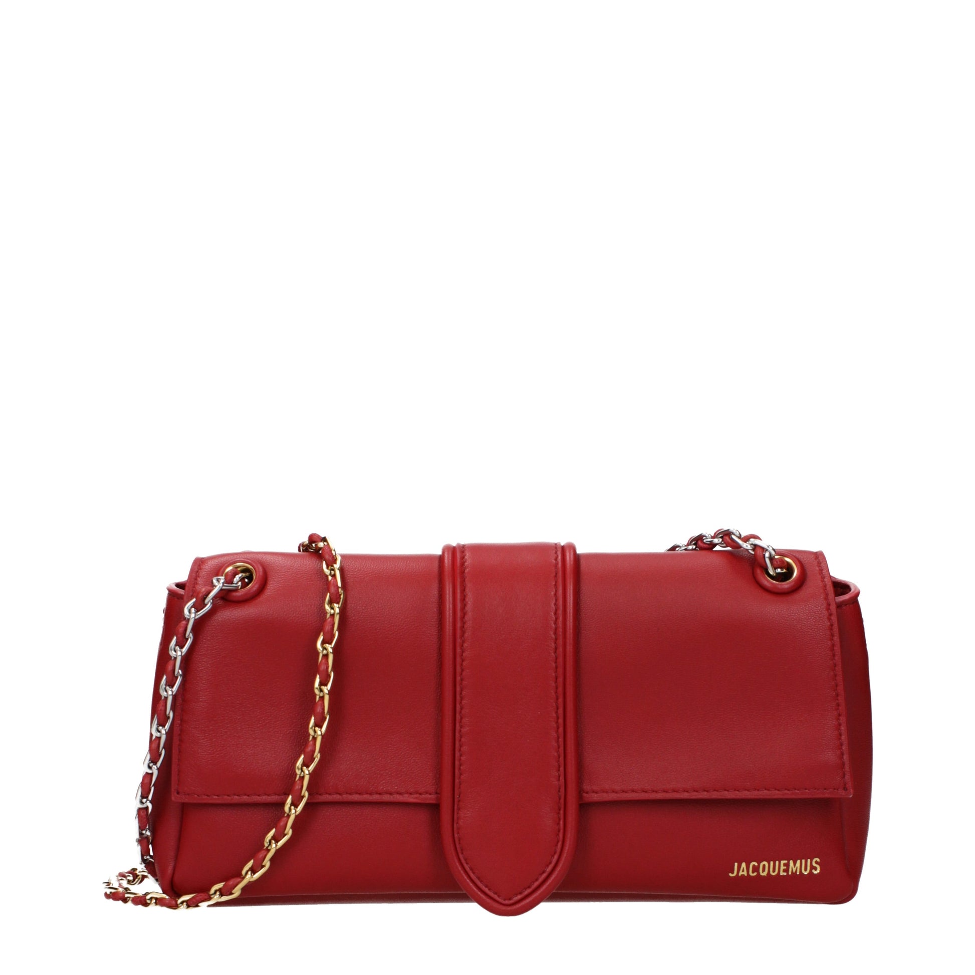 Jacquemus Shoulder Bags Women Leather Red/Dark Red