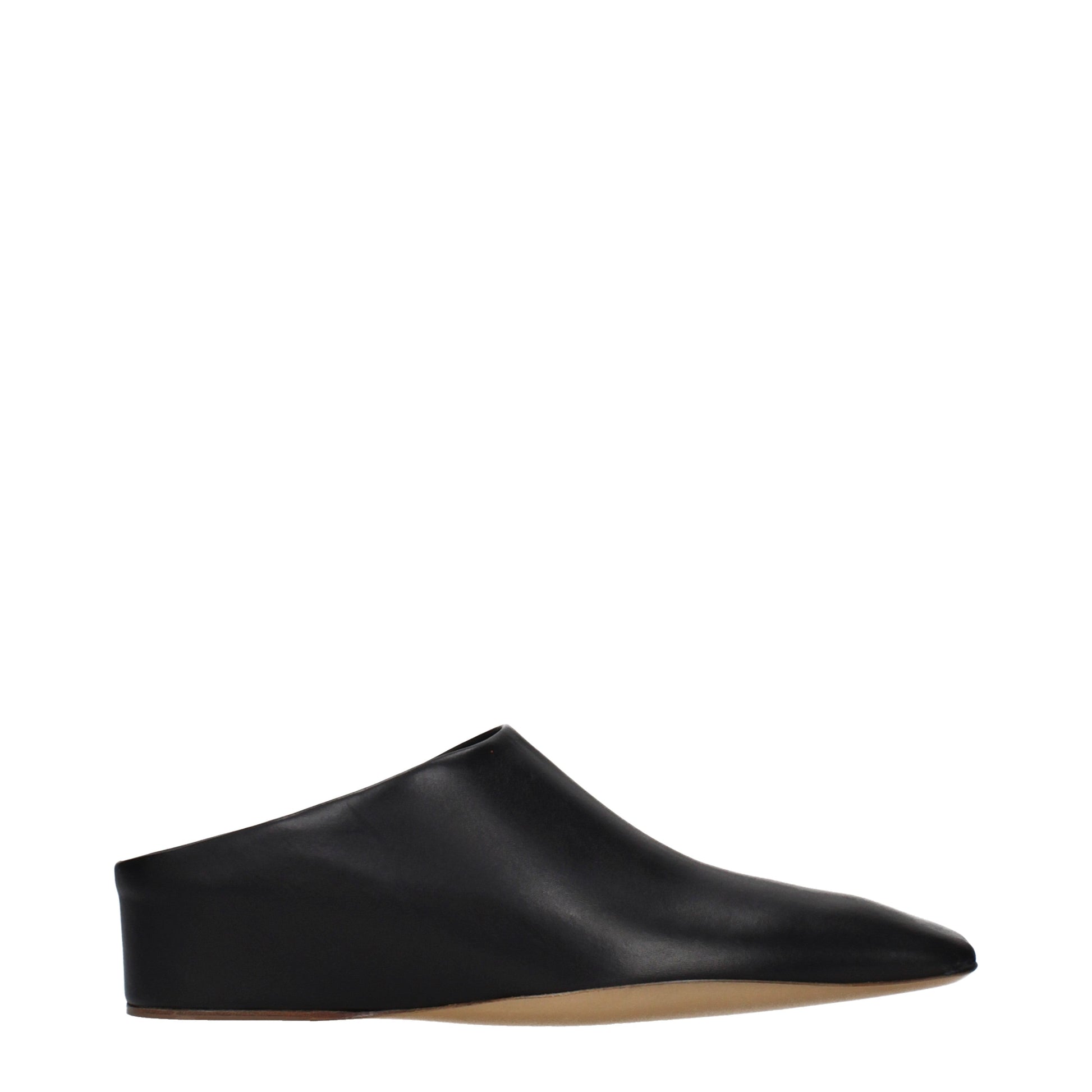 Jil Sander Slippers and Clogs Women Leather Black