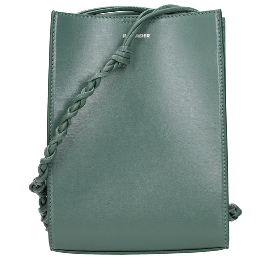 Jil Sander Crossbody Bags Women Leather Green/Sage